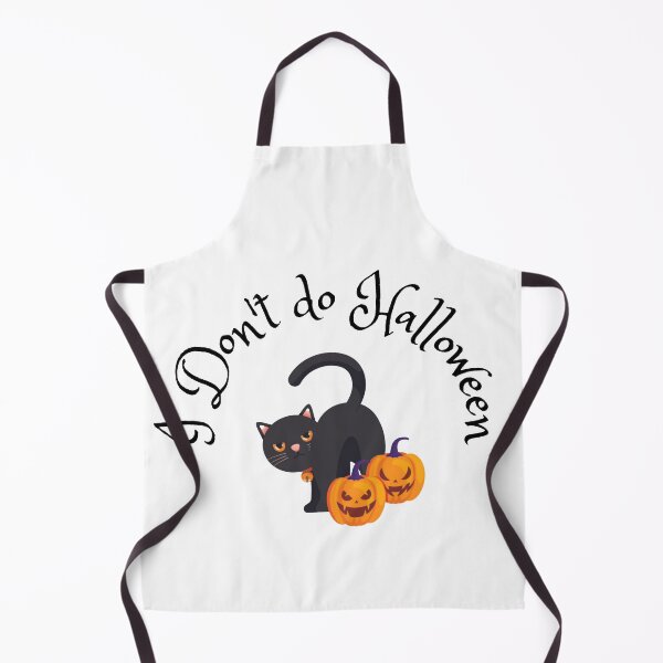 Item preview, Funny "I Don't do Halloween" cat designed and sold by Glow & Grit – a mix of softness and edge.