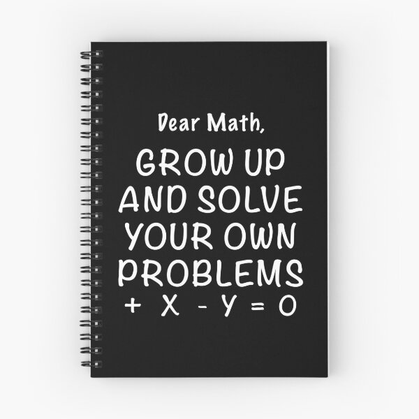Item preview, Dear math grow up and solve your own problems designed and sold by Dinashop.
