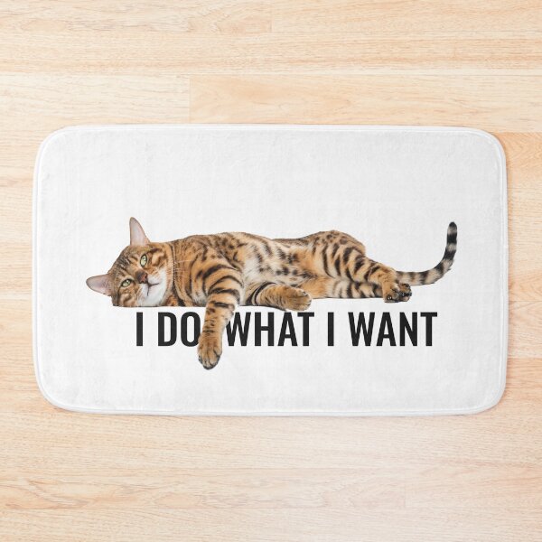 Item preview, I Do What I Want Funny Cat Pet Lover designed and sold by Riklamcreative.