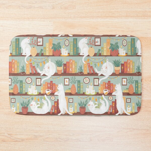 Item preview, Library cats 2020 - light sage morning  designed and sold by Elenanaylor.