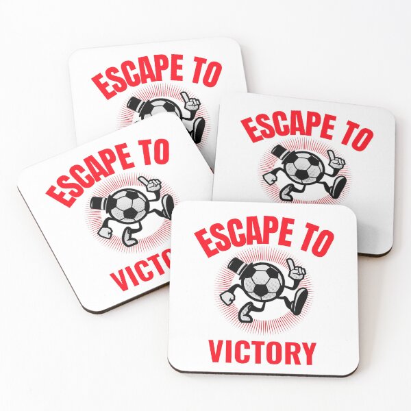 Item preview, Escape To Victory Funny Victorious Running Soccer ball design designed and sold by jtancrum61.