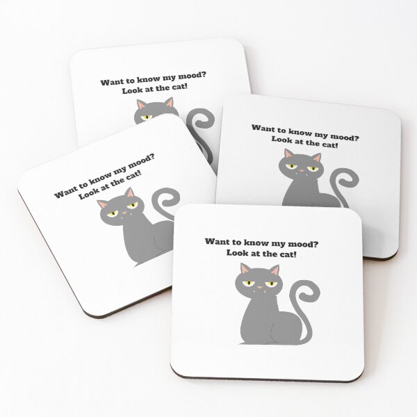 Item preview, Moody Cat designed and sold by Glow & Grit – a mix of softness and edge.