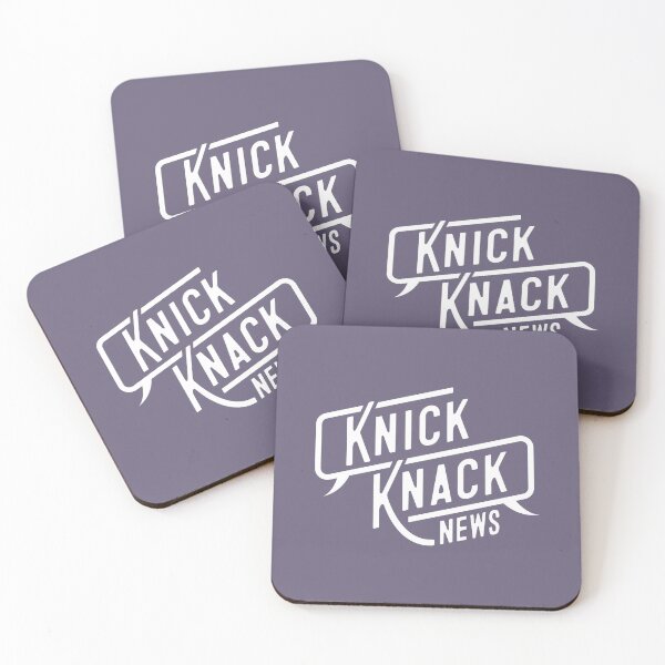 Item preview, Knick Knack News Logo - White designed and sold by knickknacknews.