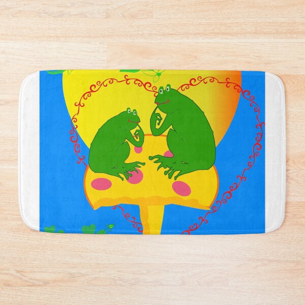 Item preview, Two Frogs on a Mushroom Think About It designed and sold by EdwardMonet.