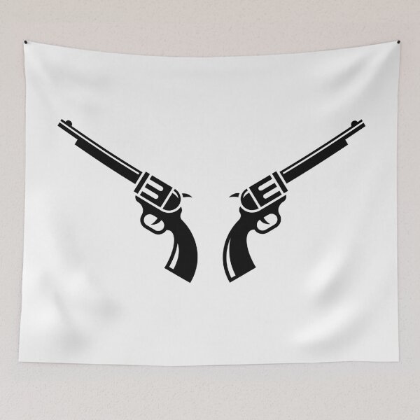 Item preview, Two Revolvers (Colts / Cowboy / Sheriff / Black) designed and sold by MrFaulbaum.