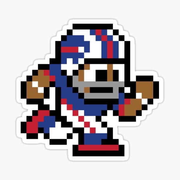 Buffalo Bills (8-bit Football Helmet Only) Sticker for Sale by