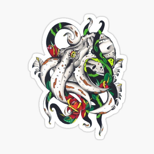 Rosey tentacles Sticker