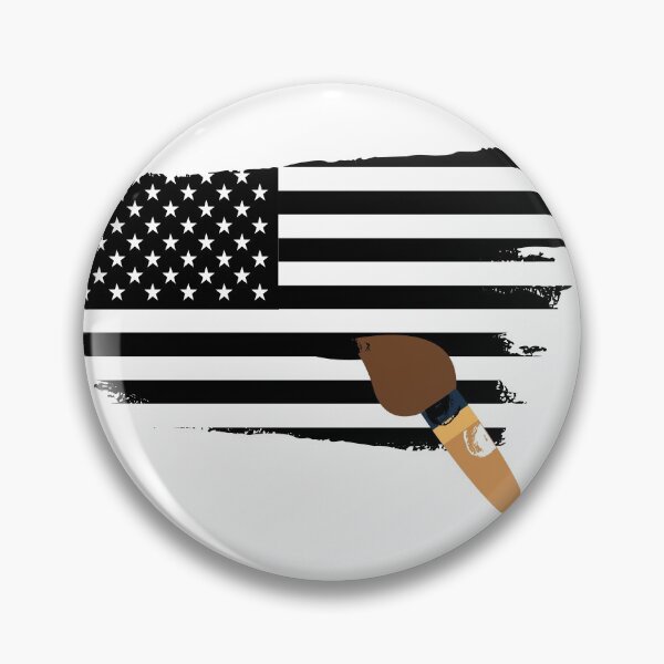 Item preview, Black American Flag Water Color Painting with Painting brush designed and sold by SheetalMourya.