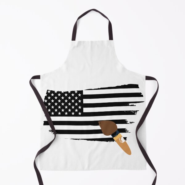 Item preview, Black American Flag Water Color Painting with Painting brush designed and sold by SheetalMourya.