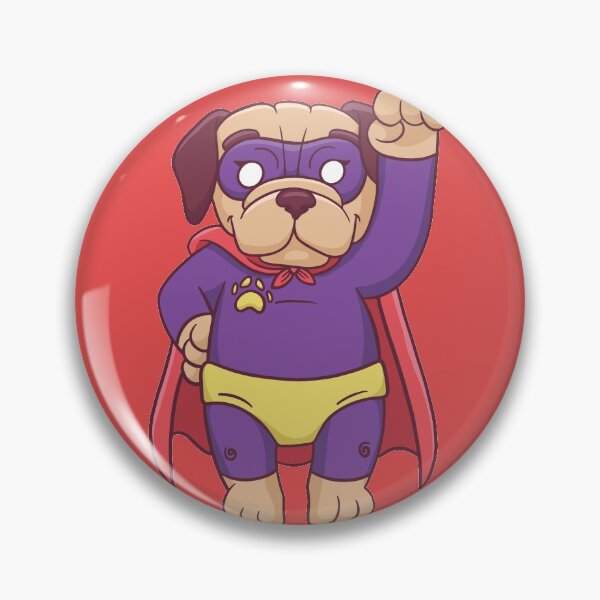 Artikelvorschau, Super Dog // Funny Superhero Dog Cartoon entworfen und verkauft von SLAG-Creative.