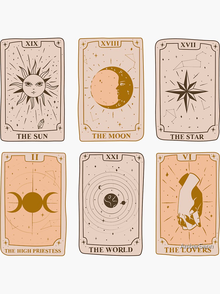 The Sun Tarot Card Sticker for Sale by mossandmoon