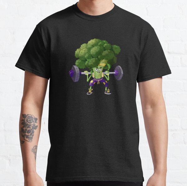 Brokkoli beim Krafttraining mit Langhantel | Kniebeugen | Kraftausdauer Classic T-Shirt