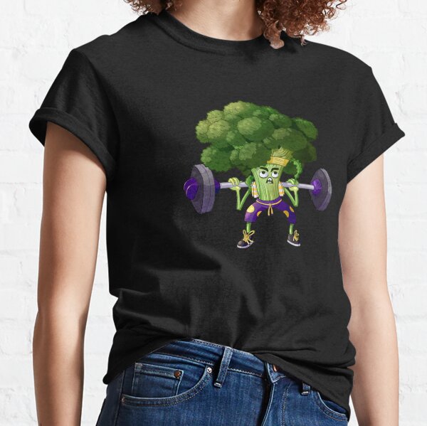 Brokkoli beim Krafttraining mit Langhantel | Kniebeugen | Kraftausdauer Classic T-Shirt