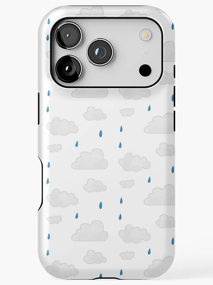 Thumbnail 1 of 4, iPhone Case, Rain Cloud Set designed and sold by Reeseworks.