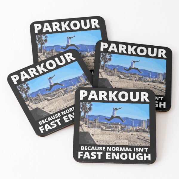 Item preview, Parkour Free Running Runner Traceur Funny Saying designed and sold by CuteDesigns1.