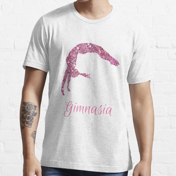 "Gimnasia (Gymnastics in Spanish) Pink Shimmer Power Tumbling " Tshirt
