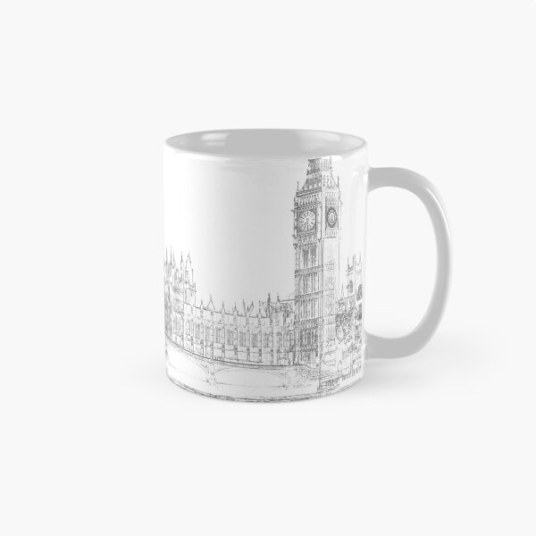 Item preview, Parliament and Big Ben - Pen and Ink Style designed and sold by Paul David Wilson.