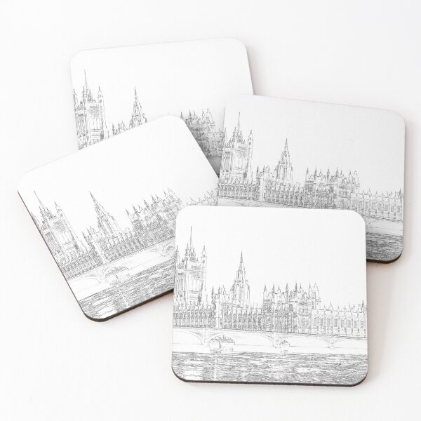 Item preview, Parliament and Big Ben - Pen and Ink Style designed and sold by Paul David Wilson.