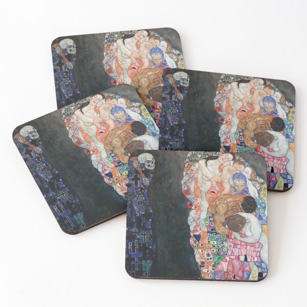 Item preview, Gustav Klimt's Death and Life (1910-1915) famous painting designed and sold by BeardedTree.