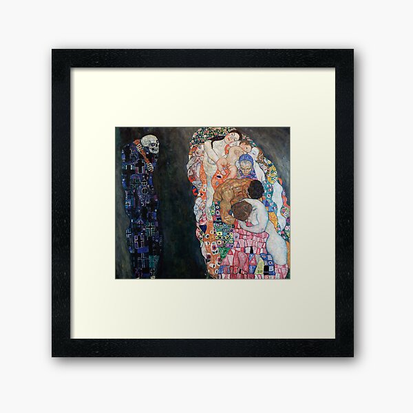 Item preview, Gustav Klimt's Death and Life (1910-1915) famous painting designed and sold by BeardedTree.