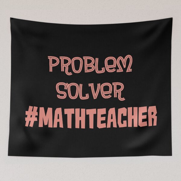 Item preview, Problem Solver Math Teacher Pink designed and sold by MysticMagpie.