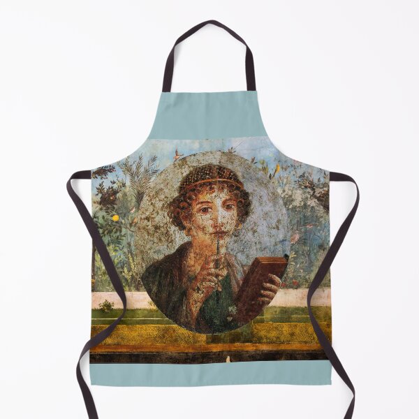 Item preview, ANTIQUE ROMAN WALL PAINTING POMPEII SAPPHO Flower Garden Flying Birds ,Quince ,Apple Trees designed and sold by BulganLumini.