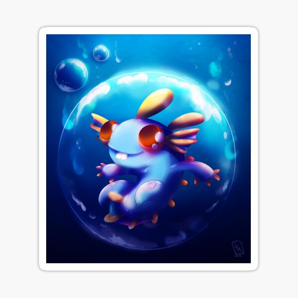 Vista previa del artículo con la obra «Murloc Bubble», diseñado y vendido por Leassel.