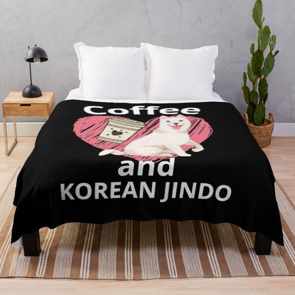 Item preview, Coffee and Korean Jindo designed and sold by EasyPrintGift.