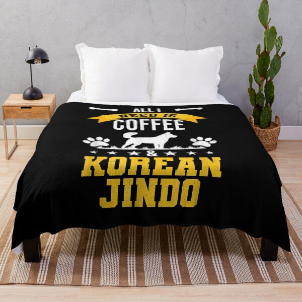 Item preview, Coffee and Korean Jindo designed and sold by EasyPrintGift.