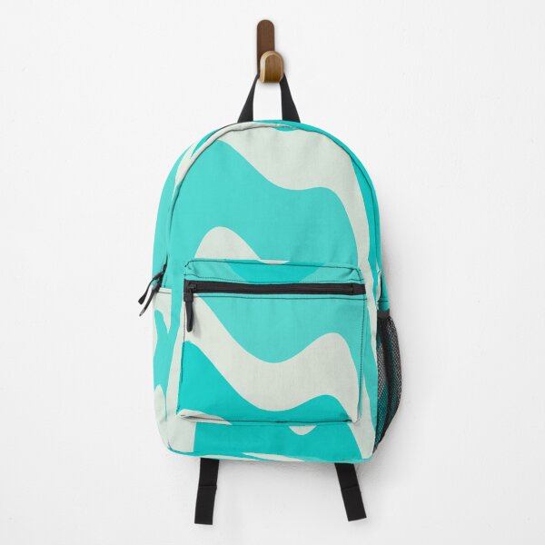 Item preview, Turquoise Melting Down Liquid Wavy Wild Stripes designed and sold by patternsoup.