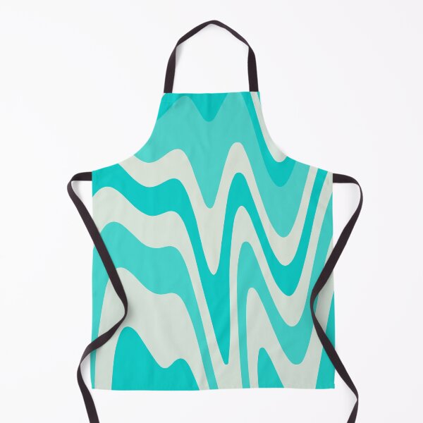 Item preview, Turquoise Melting Down Liquid Wavy Wild Stripes designed and sold by patternsoup.