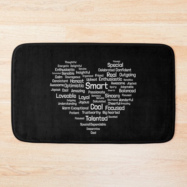 Item preview, Heart of Compliments - Word collage design Black designed and sold by Crafteez.