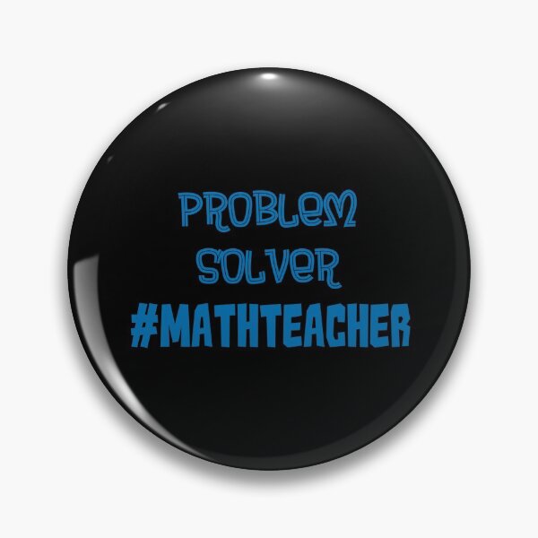 Item preview, Problem Solver Math Teacher Blue designed and sold by MysticMagpie.