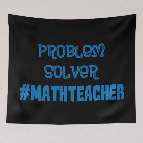 Item preview, Problem Solver Math Teacher Blue designed and sold by MysticMagpie.