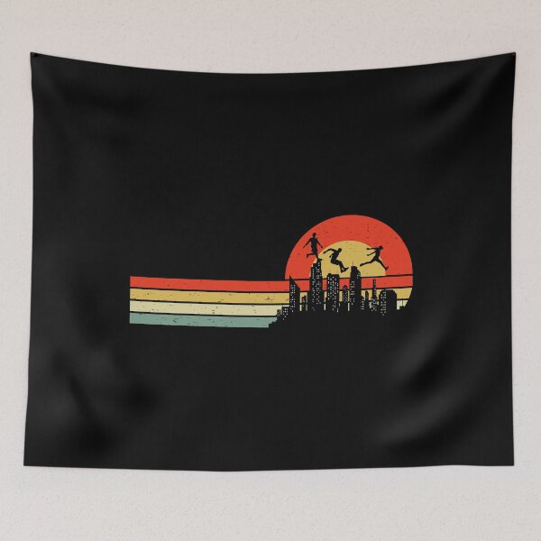 Item preview, Parkour Free Running Runner Traceur Vintage Retro designed and sold by CuteDesigns1.