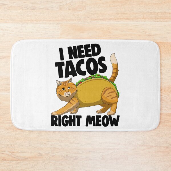 Item preview, I Need Tacos Right Meow designed and sold by Bendthetrend.