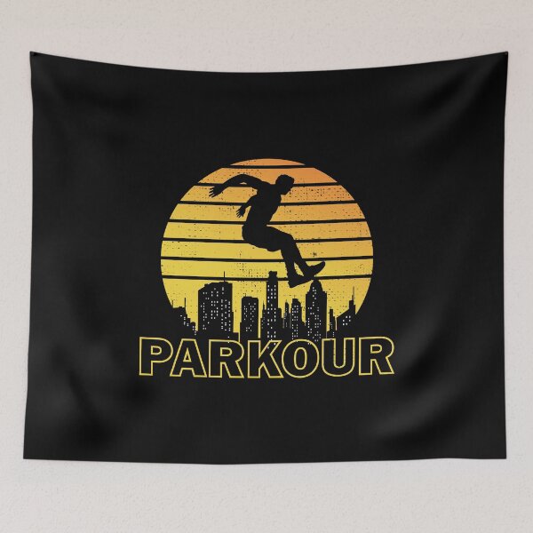 Item preview, Parkour Free Running Runner Traceur Vintage Retro designed and sold by CuteDesigns1.