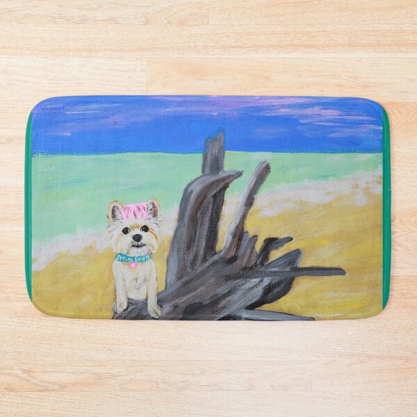 Item preview, Stylin' Swifty Yorkie on Driftwood designed and sold by Amanda A. Anthony.
