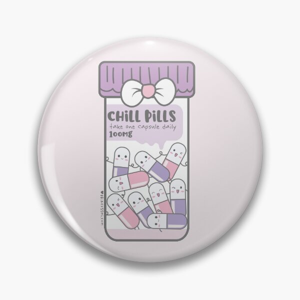 Item preview, chill pills cute pills cartoon designed and sold by princessmi-com.