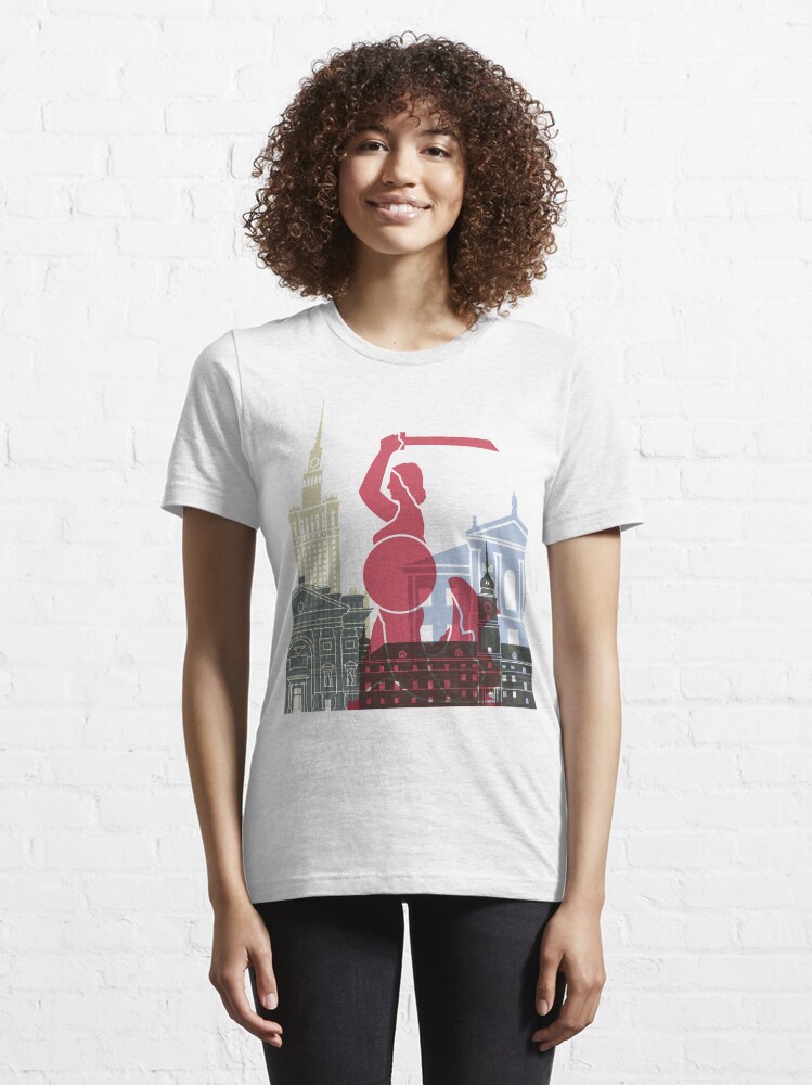 "Warsaw skyline poster" Tshirt for Sale by paulrommer Redbubble