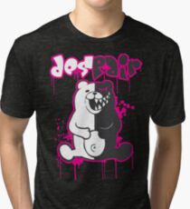 Danganronpa: Monokuma - Despair (Pink) Tri-blend T-Shirt