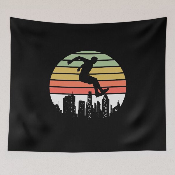 Item preview, Parkour Free Running Runner Traceur Vintage Retro designed and sold by CuteDesigns1.