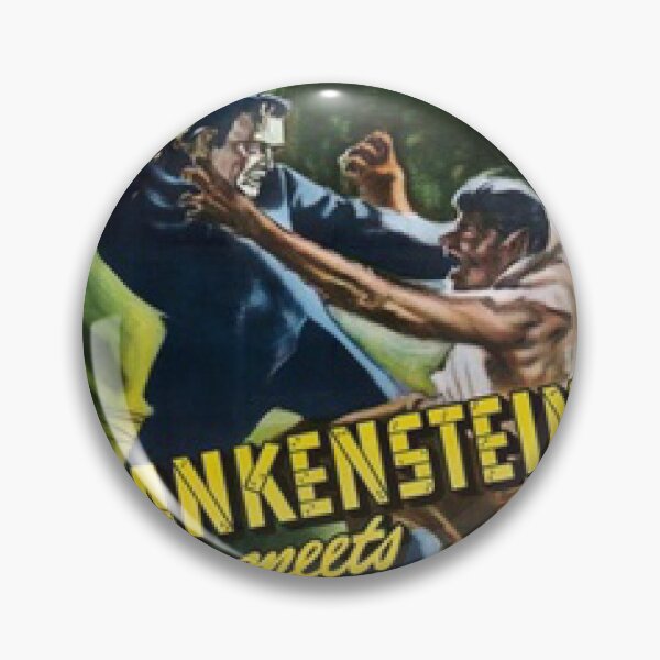Item preview, Frankenstein meets the Wolf Man vintage horror film  designed and sold by beachcamper.