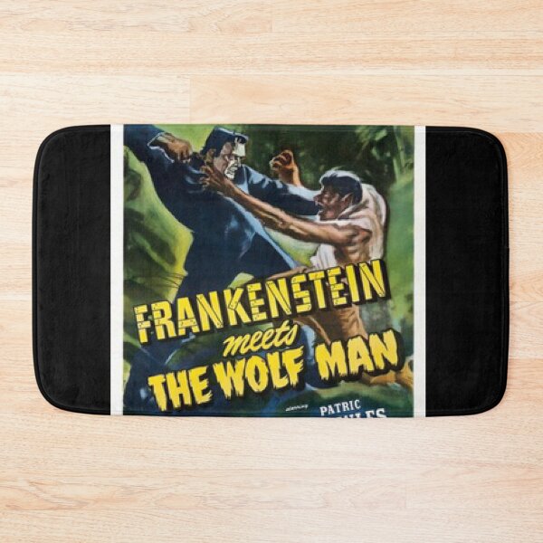 Item preview, Frankenstein meets the Wolf Man vintage horror film  designed and sold by beachcamper.