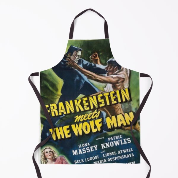 Item preview, Frankenstein meets the Wolf Man vintage horror film  designed and sold by beachcamper.