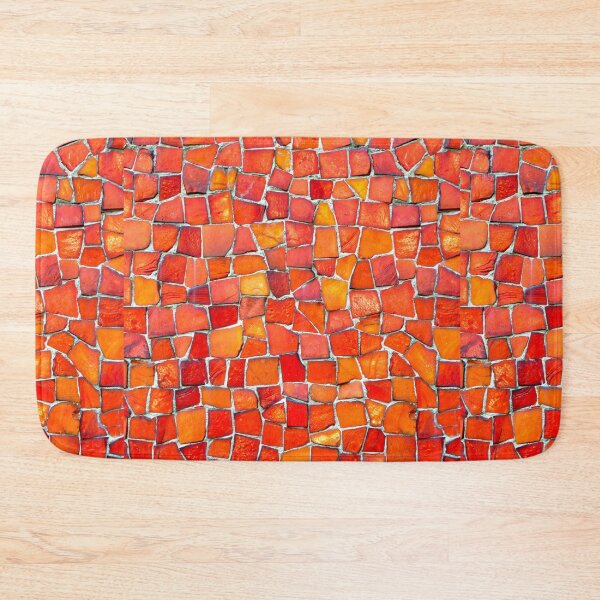 Item preview, Abstract Red Tile Mosaic Pattern designed and sold by CherryDamzel.