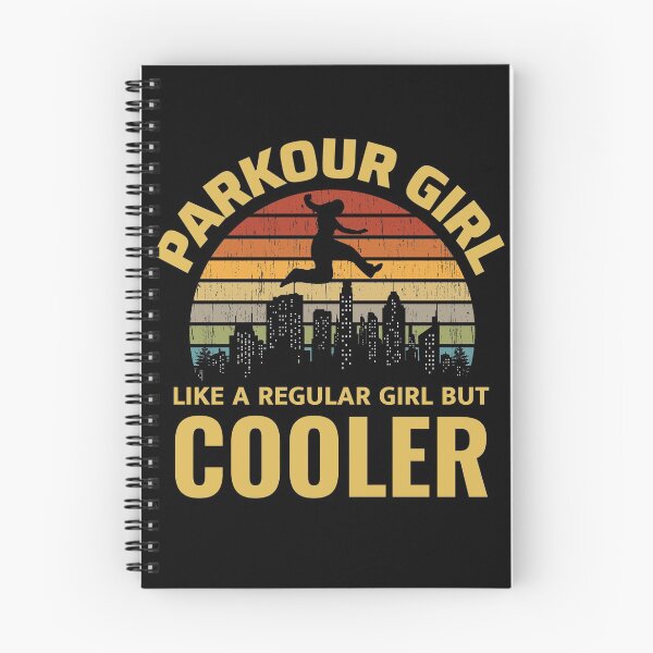 Item preview, Parkour Girl Free Running Runner Traceur Vintage Retro designed and sold by CuteDesigns1.