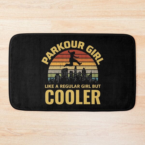 Item preview, Parkour Girl Free Running Runner Traceur Vintage Retro designed and sold by CuteDesigns1.