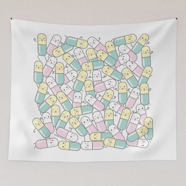 Item preview, cute pills cartoon designed and sold by princessmi-com.