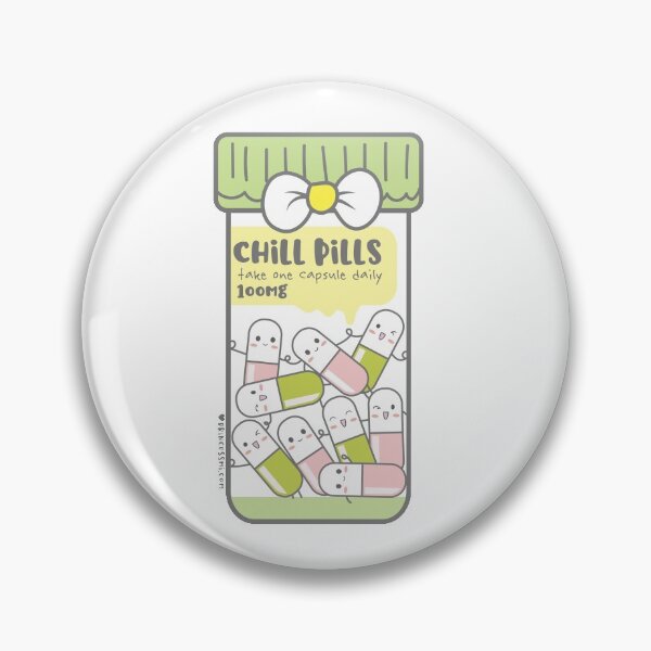 Item preview, chill pills cute pills cartoon designed and sold by princessmi-com.